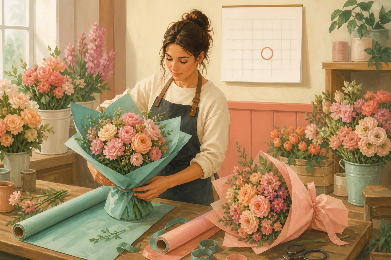 Florist: get found before the day, not that morning