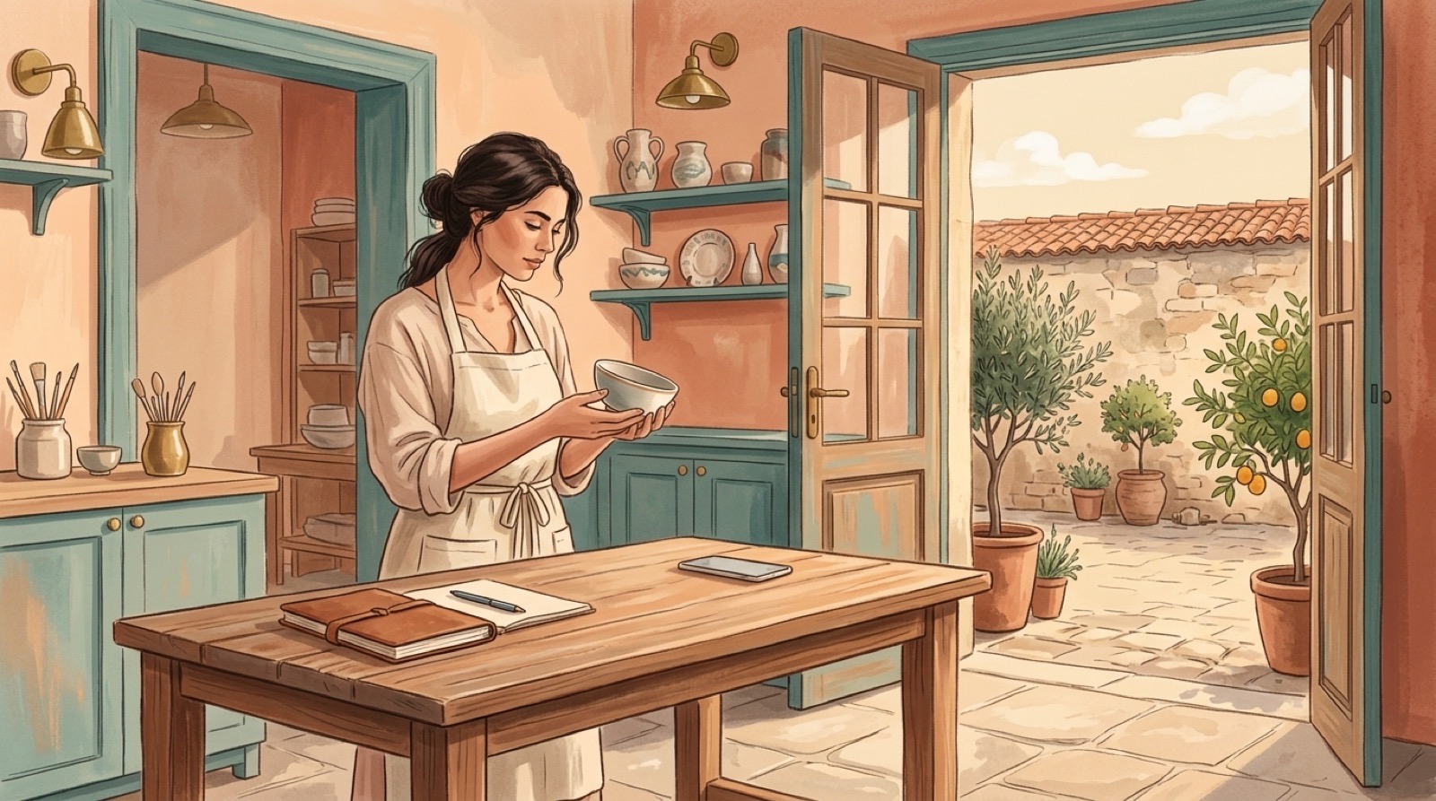 Instagram and Pinterest for a pottery workshop
