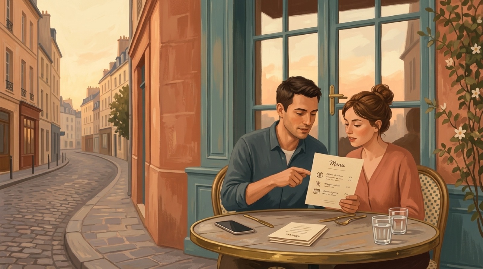 The restaurant menu versus the listing